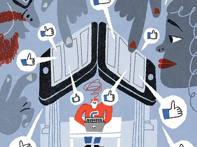 You Can’t Go to College With Your Kid. college editorial illustration facebook illustration parents