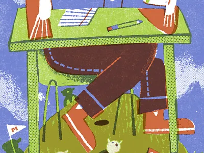 Little Gophers college editorial illustration