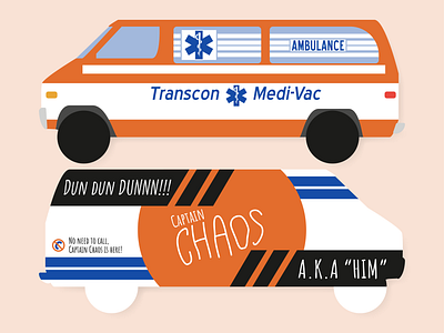 Captain Chaos Card 70s adobe business card canonball run cars design dribbbleweeklywarmup experiment illustrator practice typography