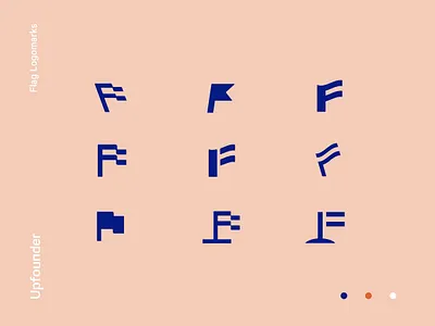 Upfounder | 'F' Flags brand branding identity logo typography ui web