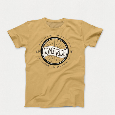 Tom's Ride Shirt 2018 illustration lettering tshirt