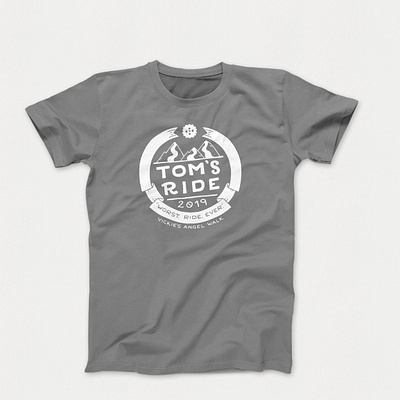 Tom's Ride Shirt 2019 design illustration lettering tshirt
