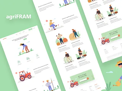 Agrifarm landing page design agribusiness agriculture agriculture business consulting agrifram landing page agrifram landing page branding cultivation design graphic illustration illustrator landing page landing page concept landing page design landing page illustration pop typography ui vector website