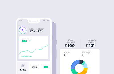 Portfolio - Investment App app design finance financial app fintech invest investment investor portfolio stocks ui ui ux