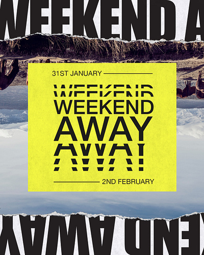 Weekend Away layout tear texture type