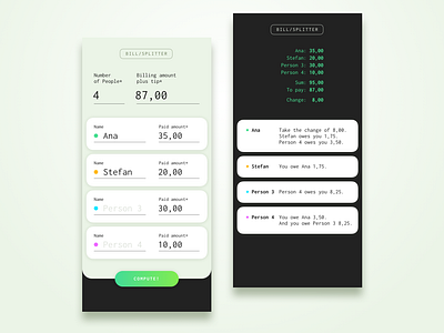 Daily UI #4 Calculator app design calculator daily ui dailyui minimal mobile monospaced ui ux