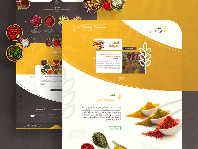 Ashab areef east - Experts Import and Export Herb animation behance branding clean colorful design dribbble herb herbs landing page logo ui ui design uiux ux uxdesign web design webdesign website wordpress