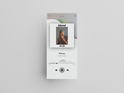 music player design frank ocean music app music app ui music player