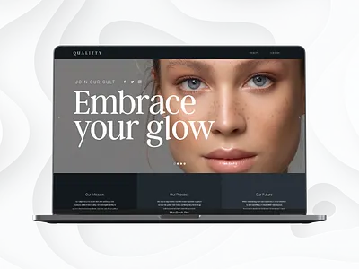 QUALITTY - Skin Homepage mockup