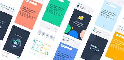 UX UI Design - Investment App character finance app financial fintech invest investment stocks ui visual design
