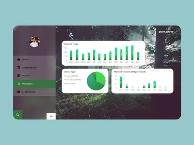 Plant a tree design green ui user experience user experience design user interface ux webdesign