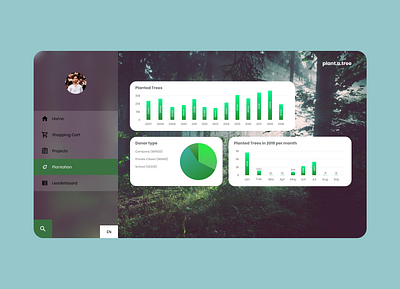 Plant a tree design green ui user experience user experience design user interface ux webdesign