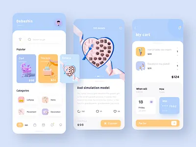 Custom gift items branding design icon mobile ui ux 图标 应用