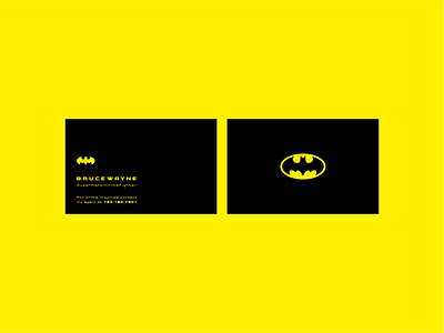 Batman_BusCard batman businesscard minimalist superhero weekly warm up