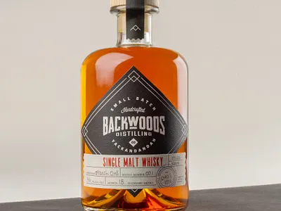 Backwoods Whiskey Packaging branding creative label design logo logo design packaging whiskey whiskey and branding wiltshire