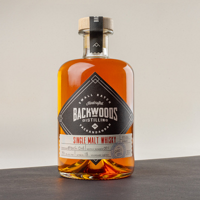 Backwoods Whiskey Packaging branding creative label design logo logo design packaging whiskey whiskey and branding wiltshire