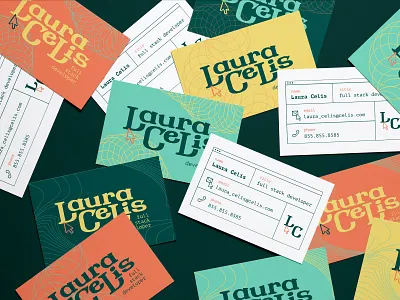 Developer Business cards branding browser business card code coder cursor design developer development experimental icon illustration linework logo pixel pixelated technical typography wordmark