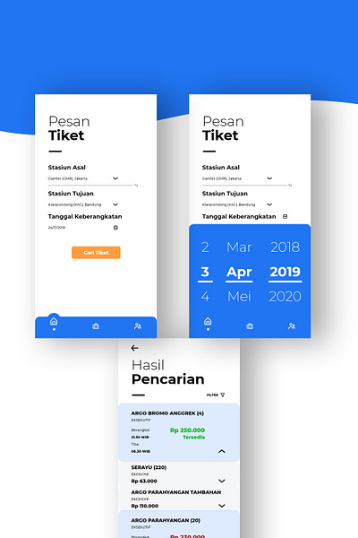 Redesign - Train Ticket Booking App adobexd app design ui uidesign uiux ux