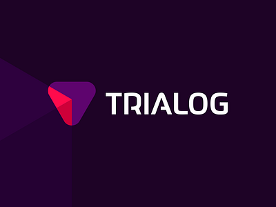 Trialog, TR / AI / Software dialog, logo design abstract ai arrow artificial intelligence ascending beam brand identity branding colorful creative dialogue between software dynamic flat 2d geometric interactive it letter mark monogram logo logo design modern rocket t upwards evolution vector icon mark symbol