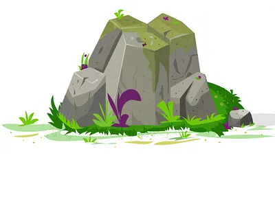 Rock illustration background digital art digital illustration flat flat illustration illustration rock vector