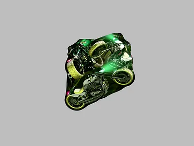 Motorcycle in a Bag - 2019 3d 3d graphics cinema4d motorcycle photoshop render visualart