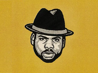 JAM MASTER JAY hiphop illustration ipad music ontario ottawa portrait procreate run dmc