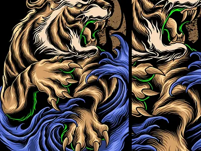 lion japan artwork design drawing graphic art illustration illustrator japanese japanese art lion lion king