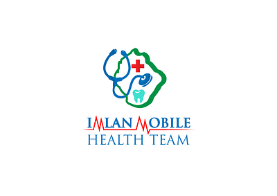 Imlan Mobile Health Team illustrator logodesign