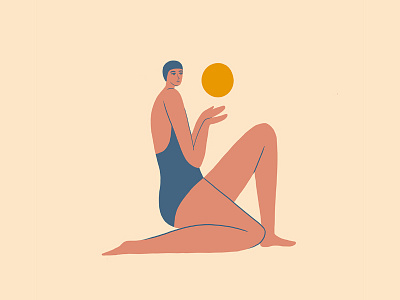 Beach swimmer 2 bathing suit beach fun girl happy summer sun swim