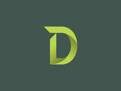 D Letter 3d business design gradient icon illustration logo logotype project typography vector