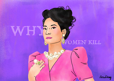 TV series recently I watched character drawing freetime illustration lucy liu tv series why women kill
