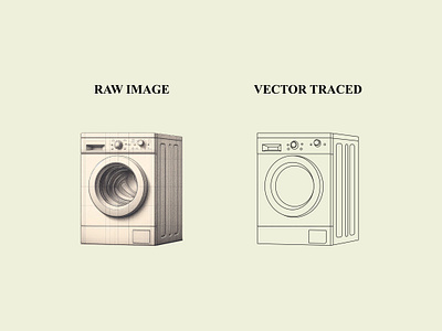 Washing Machine Vector Tracing art comparison artistic process creative design design comparison design inspiration design process digital art digital ilustration graphic design illustration illustration art vector art vector design vector graphics vector illustration vector vs raster washing machine art