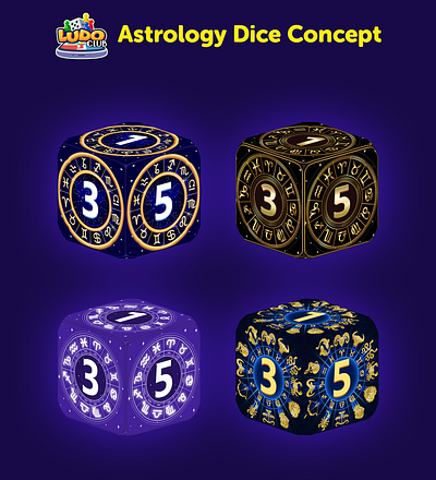 Astrology Dice Concept concept art game concept game ui illustration ludo ludo dice ui