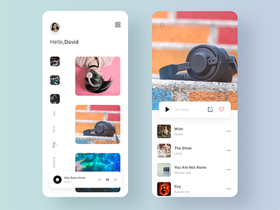 Music App app design ui 应用 设计