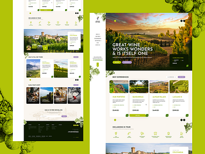 Around the Wine 🍷🍇 airbnb booking illustration landingpage natura onepage sketch theme travel traveller trip ui ux web webdesign webdesigner website wine wineyard wordpress