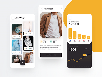 AnyWear App clothes design fashion interface ios mobile app mobile design mobile ui shopping app ui uidesign ux