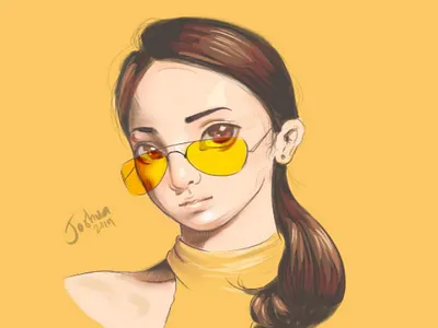 Portrait Drawing aesthetics cute eyes drawing minimal