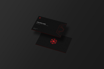 Lord Darth Vader - Business Card | Weekly Warm-Up business card corporate dark design dribbbleweeklywarmup graphic design star wars