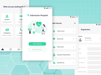 Hospital service booking apps android app booking design hospital hospital app illustration ui