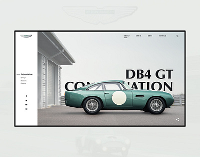 Aston Martin UI/UX branding car design interface ui uidesign ux webdesign