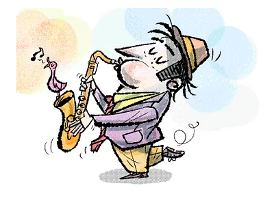 saxplayer characterdesign clipstudio illustration