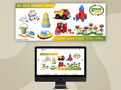 ThinkFun GreenToys Siku | Banner Design | Graphic Designs artist banners branding creative designer illustrators