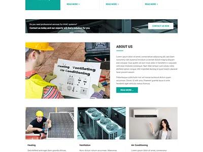 HVAC Template air conditioning business website heating hvac joomla joomla template responsive responsive design template ventilation