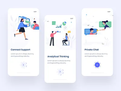 Random Onboarding UI kit