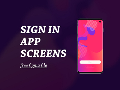 free sign in design app ui design figma sign in ui