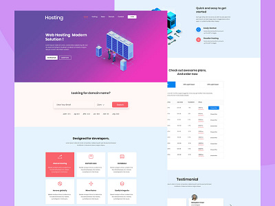 Web Hosting design photoshop psd ui ux web webdesign website