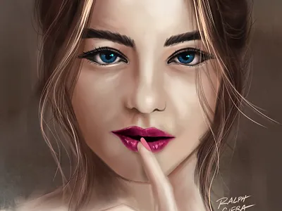 WATCH ME PAINT IN PROCREATE art design drawing face girl illustration painting paintings portrait portrait illustration procreatapp procreate