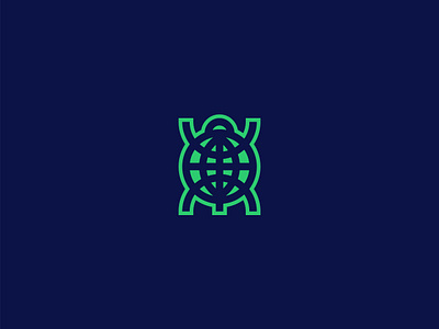 Globe + Tortoise Logo abstract animal logo design earth flat geometric globe logo minimal simple tortoise vector world