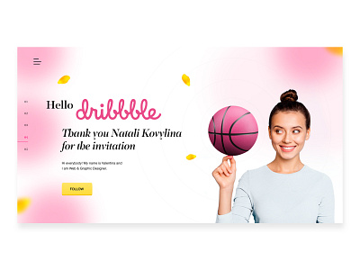 Hello Dribbble! digital design hello dribbble hello world ui design web design