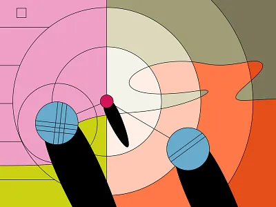 Pétanque 1/2 boules circles concept design illustration motion design motion graphics petanque sketch styleframe vector